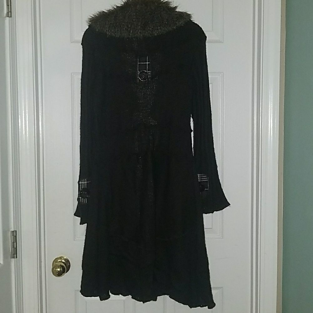 Grifflin Paris Mohair sweater coat jacket Sz M - Picture 7 of 9